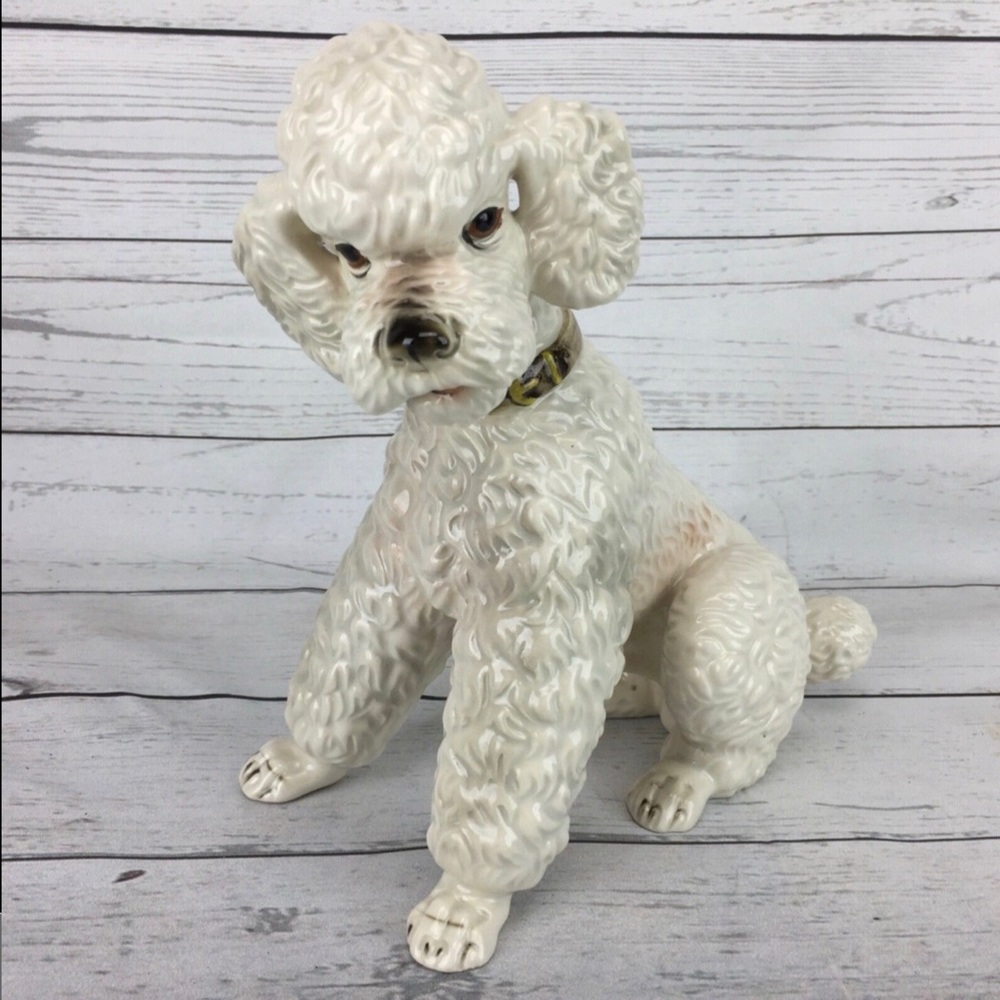Antique Keramos Porcelain Poodle Wien Austria 1930